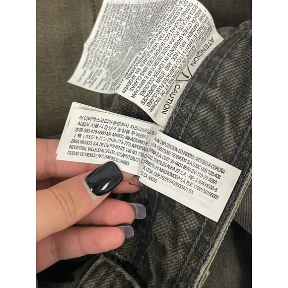 Zara Mens Baggy Jeans EU 44 US 34 Gray Faded Cotton Lyocell Blend 6045/401 NWT - Picture 12 of 16